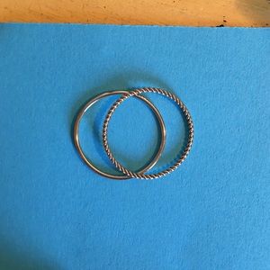 14k gold filled stacking rings — size 8.